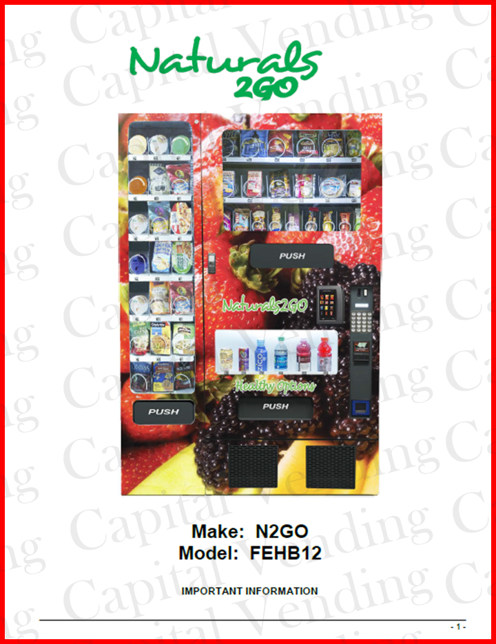 Naturals 2 Go FEHB12 > Naturals 2 Go > Capital Vending, Inc.